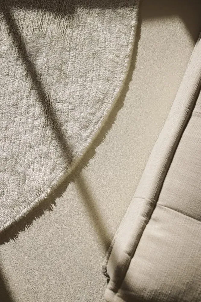 Round Rug Natural - Wool