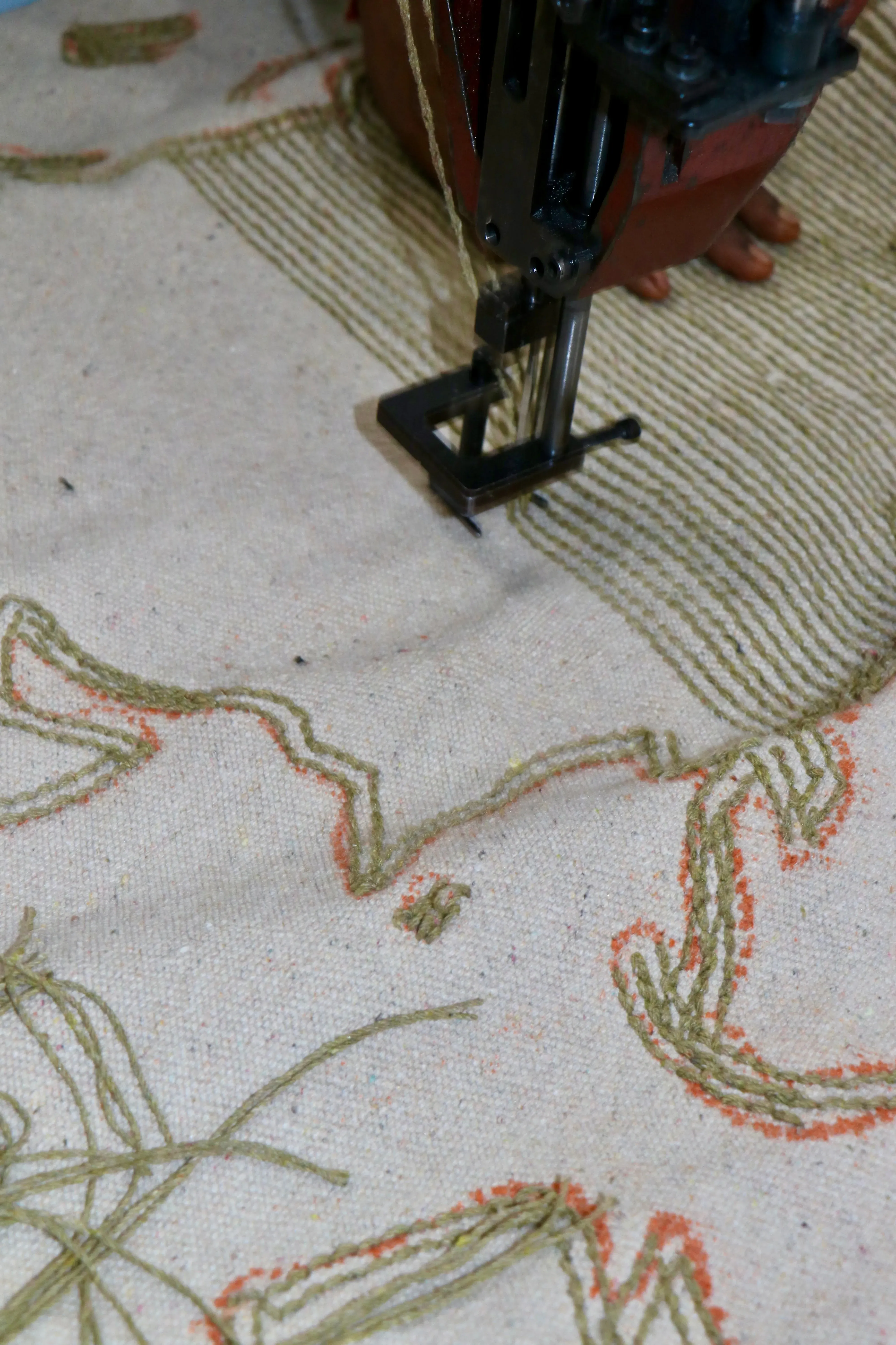 Rugcycled Round Washable Rug - World Map