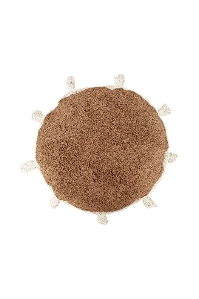 Sind Round Floor Cushion - Terracotta image