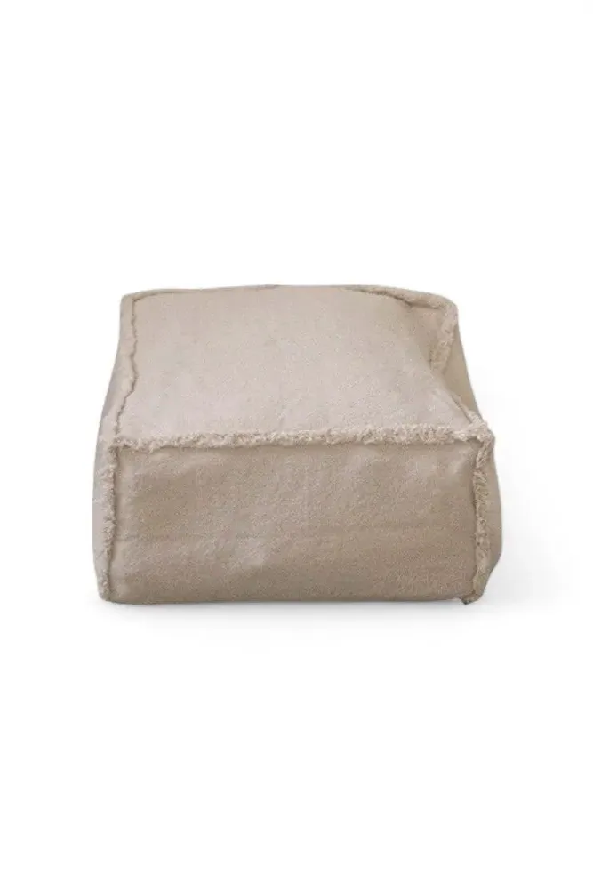 Small Storage Puff with Rug Storage