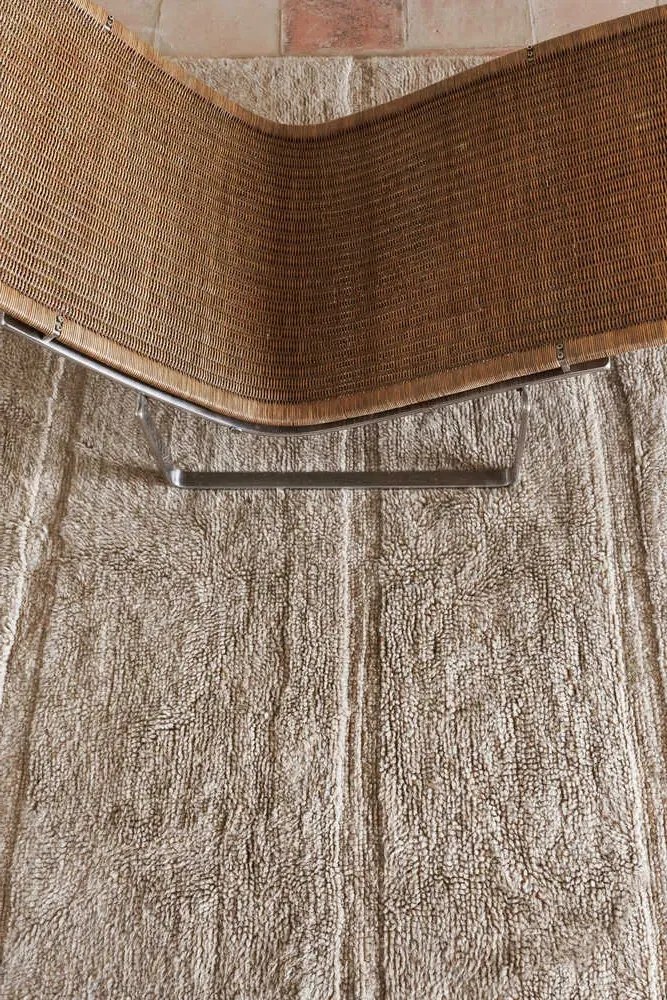 Steppe Area Rug - Beige, Wool