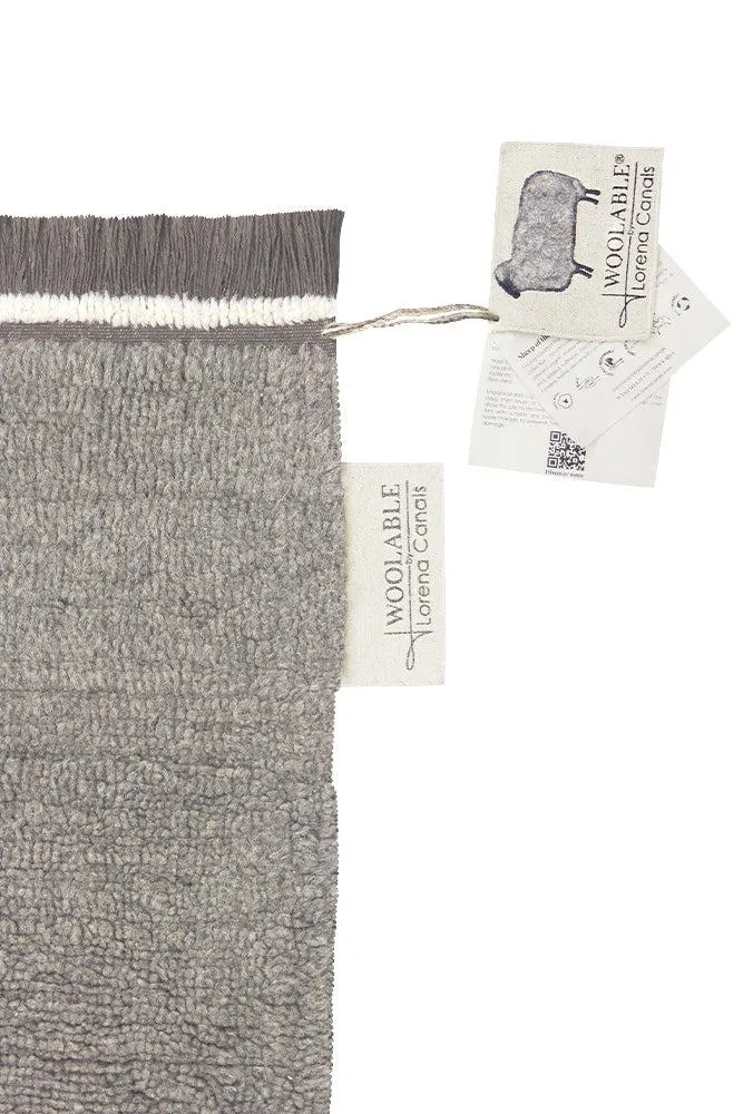 Steppe Area Rug - Grey, Wool