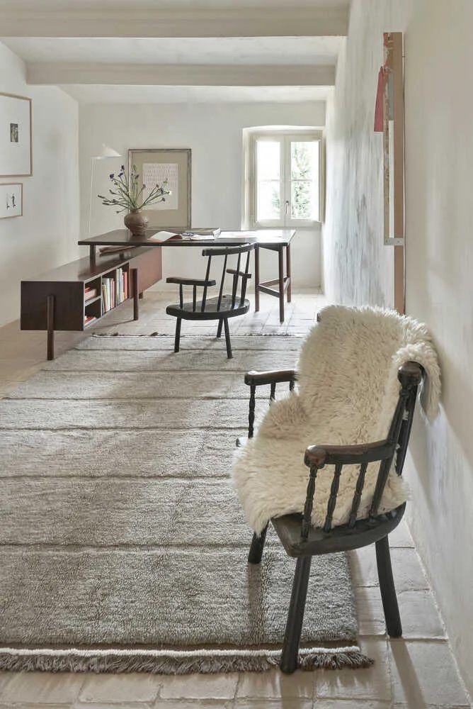 Steppe Area Rug - Grey, Wool