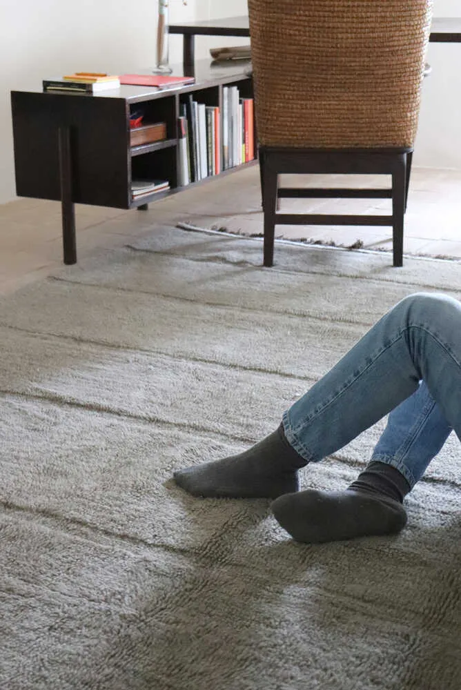 Steppe Area Rug - Grey, Wool
