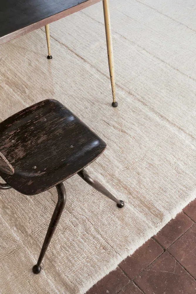 Steppe Area Rug - White, Wool