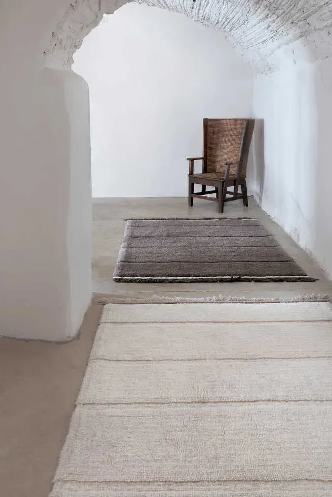 Steppe Area Rug - White, Wool