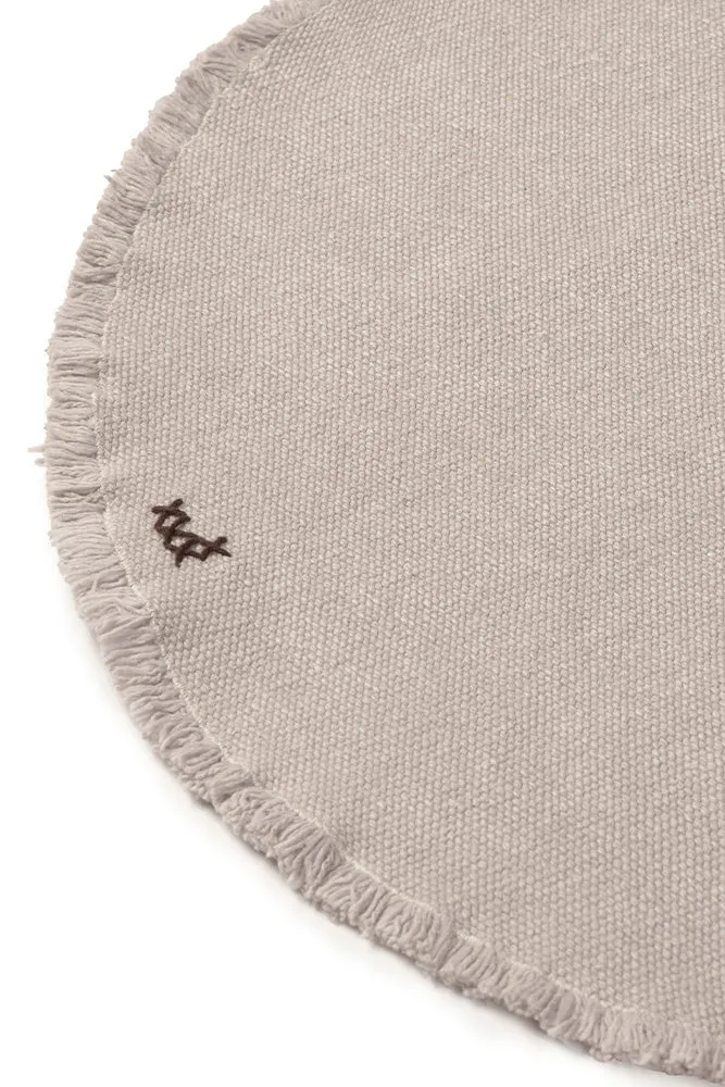 Stonewashed Placemats and Coasters Set of 4 - New Grey