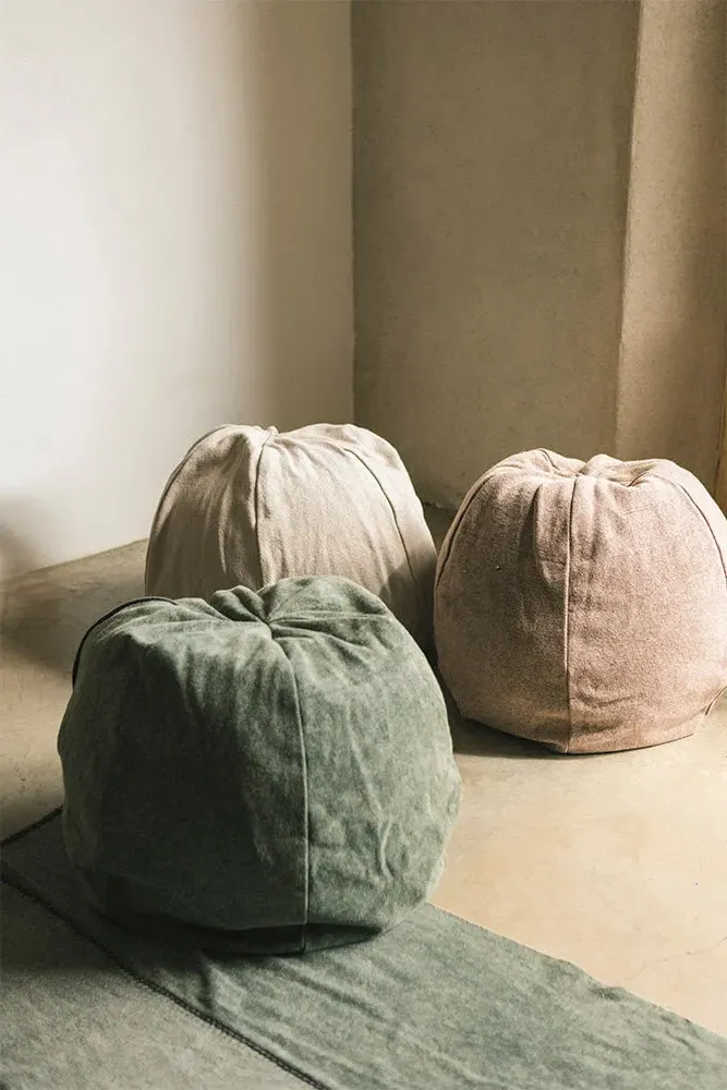 Stonewashed Puff - New Grey, Canvas