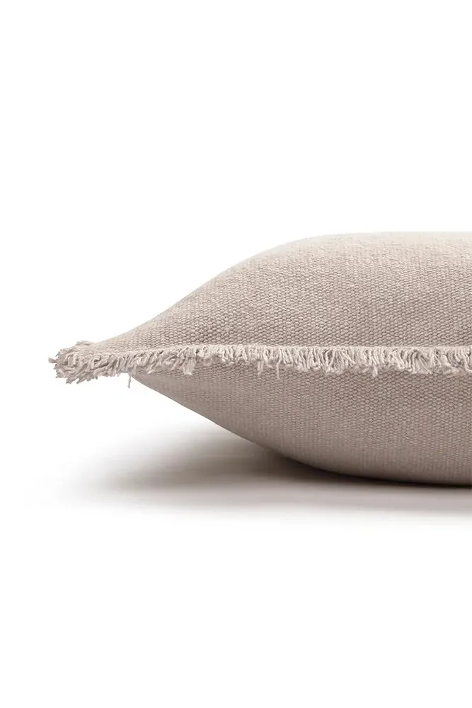 Stonewashed Rectangular Cushion - New Grey, Cotton
