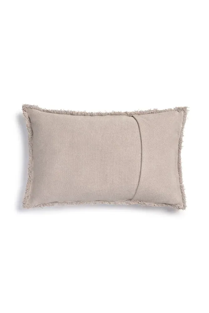 Stonewashed Rectangular Cushion - New Grey, Cotton
