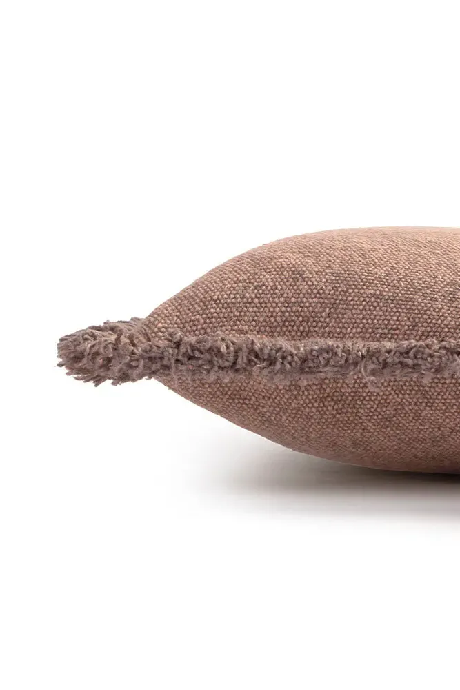 Stonewashed Square Cushion - Soil Brown, Cotton Canvas