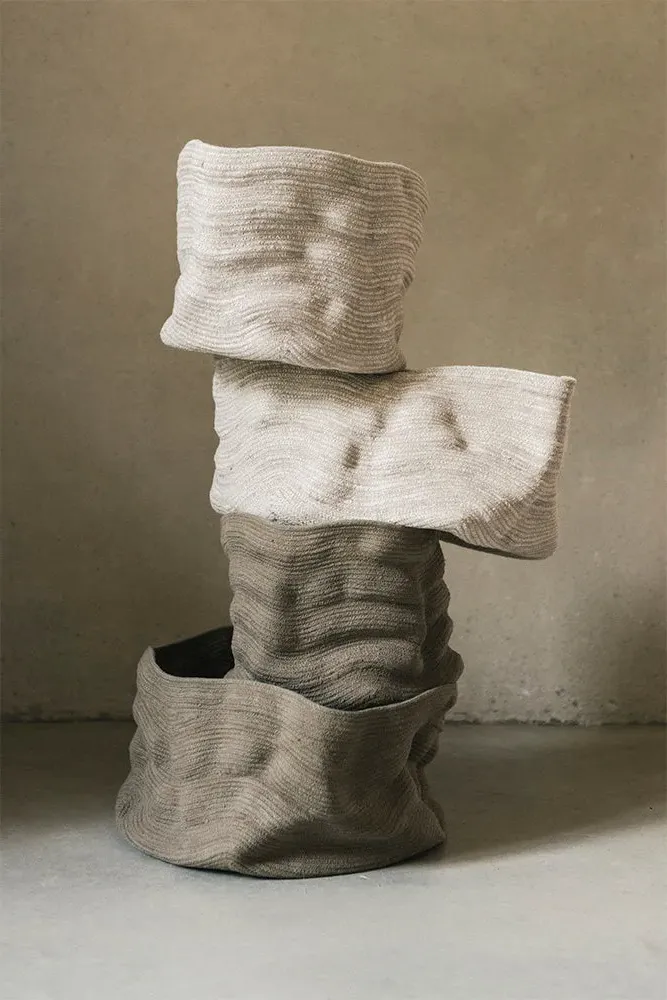 Stonewashed Wide Storage Basket - Soil Brown, Cotton Rope