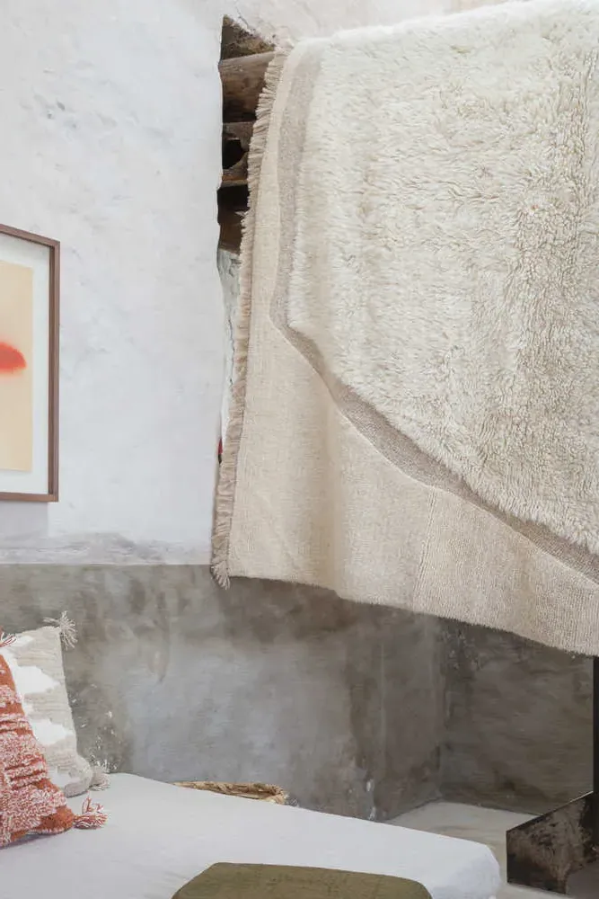 Suf Wool Area Rug - Natural