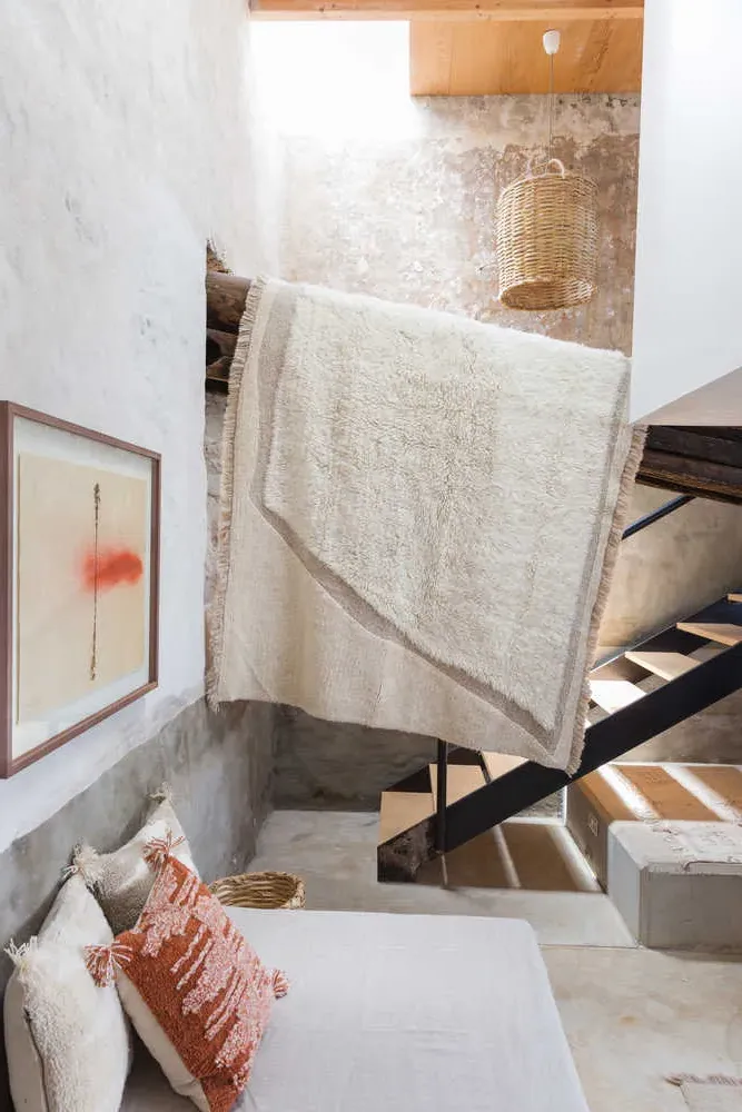 Suf Wool Area Rug - Natural