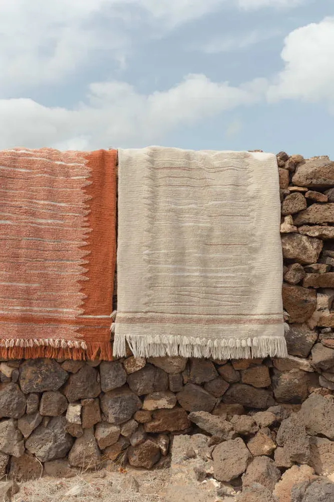 Sumak Seashell Area Rug - Beige, Wool