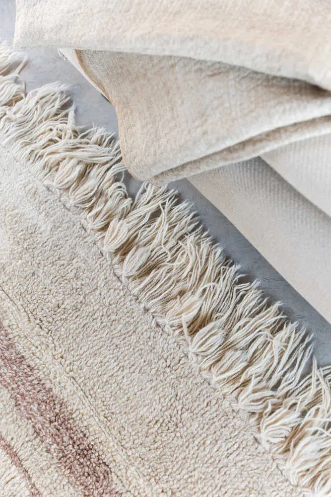 Sumak Seashell Area Rug - Beige, Wool