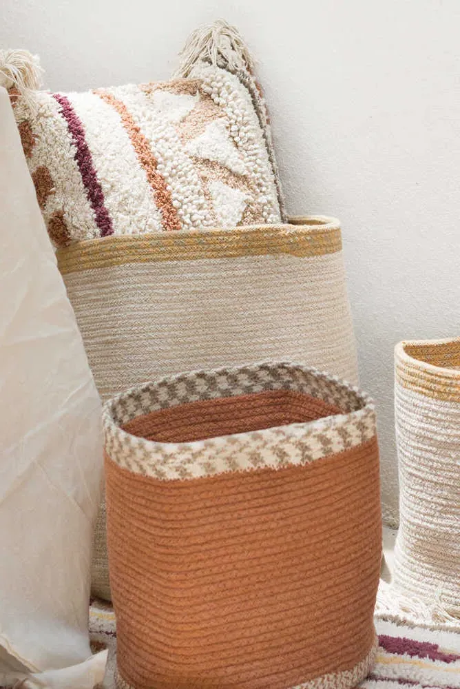 Susa Round Storage Basket - Natural