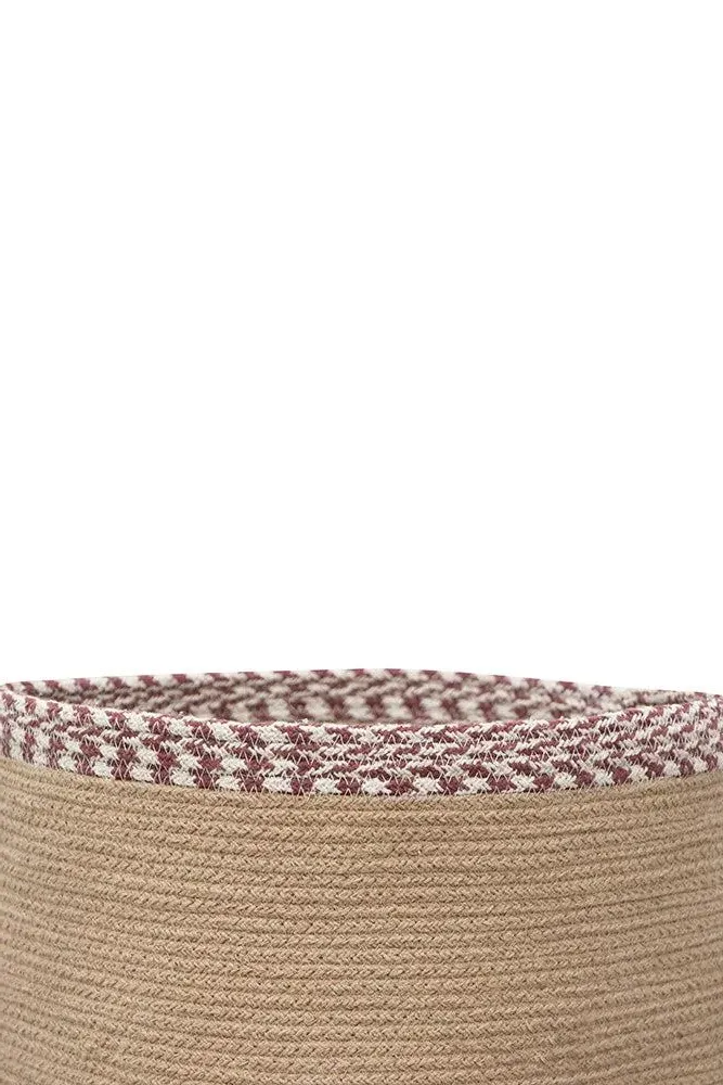 Susa Round Storage Basket - Taupe
