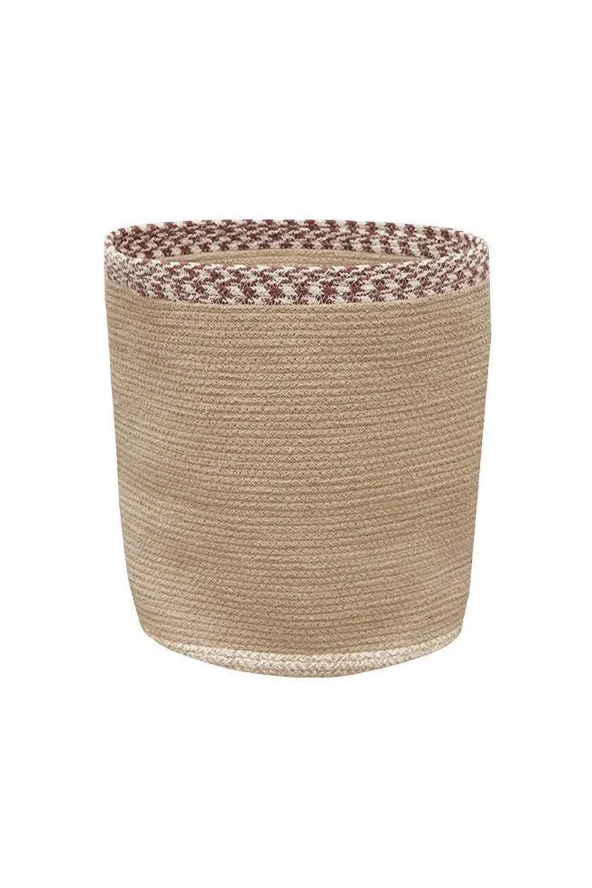 Susa Round Storage Basket - Taupe