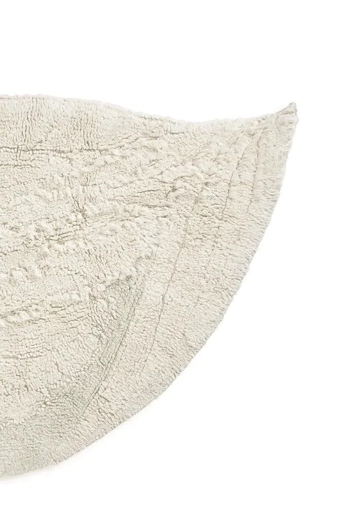 Swan Washable Rug 3'11" x 3'3" - White