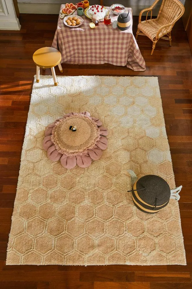 Sweet Honey Washable Rug - Honey, Cotton
