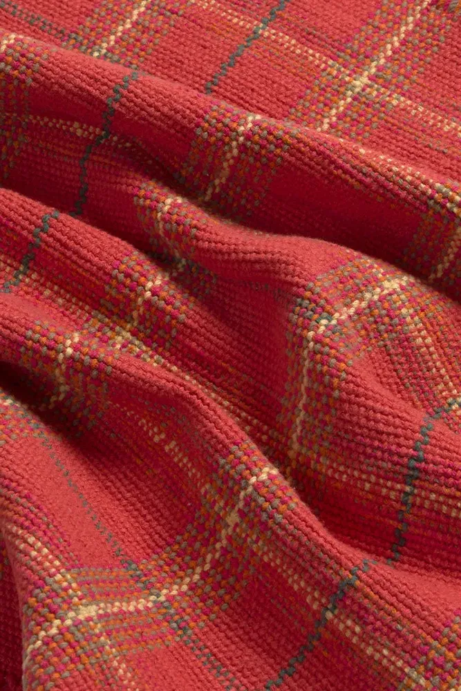 Tartan Placemats Set of 2 with Fringes