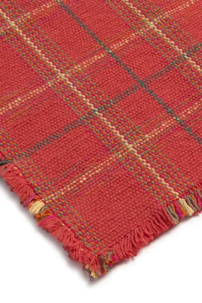 Tartan Placemats Set of 2 with Fringes