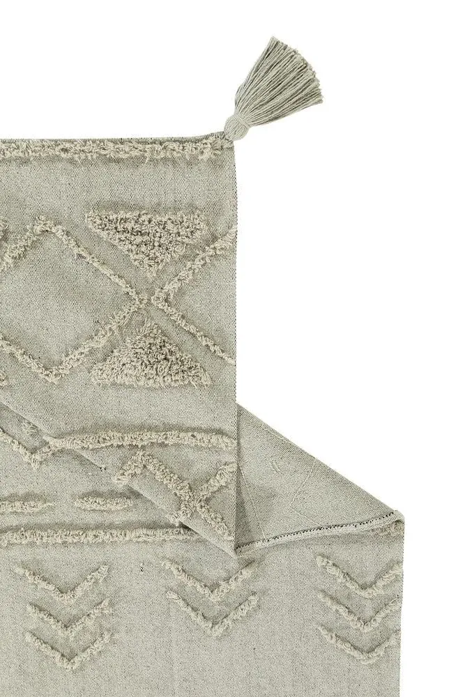 Tribu Medium Washable Area Rug - Olive, Cotton