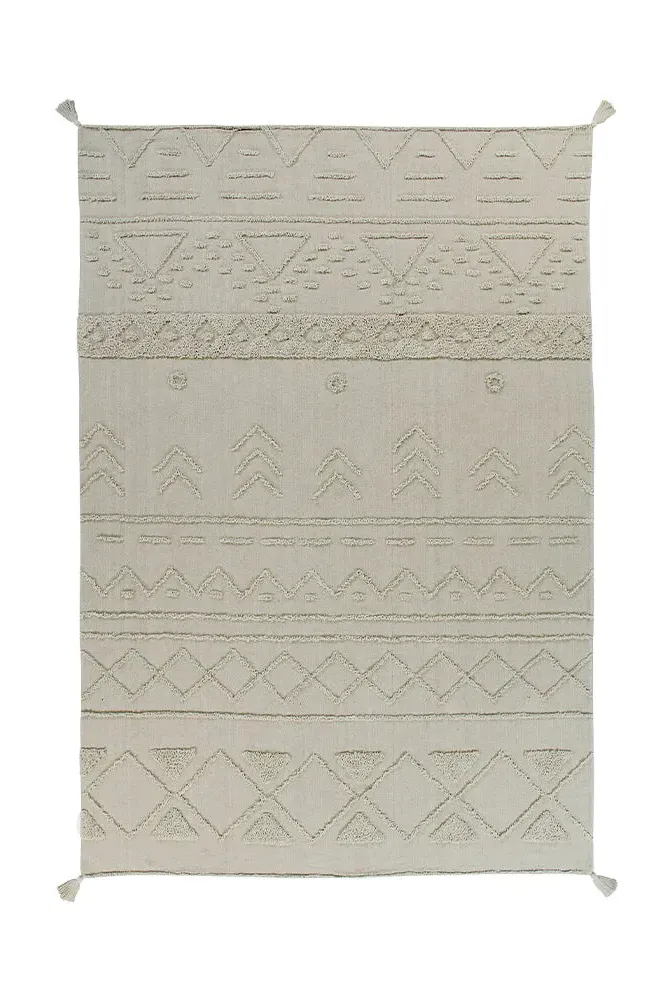 Tribu Medium Washable Area Rug - Olive, Cotton