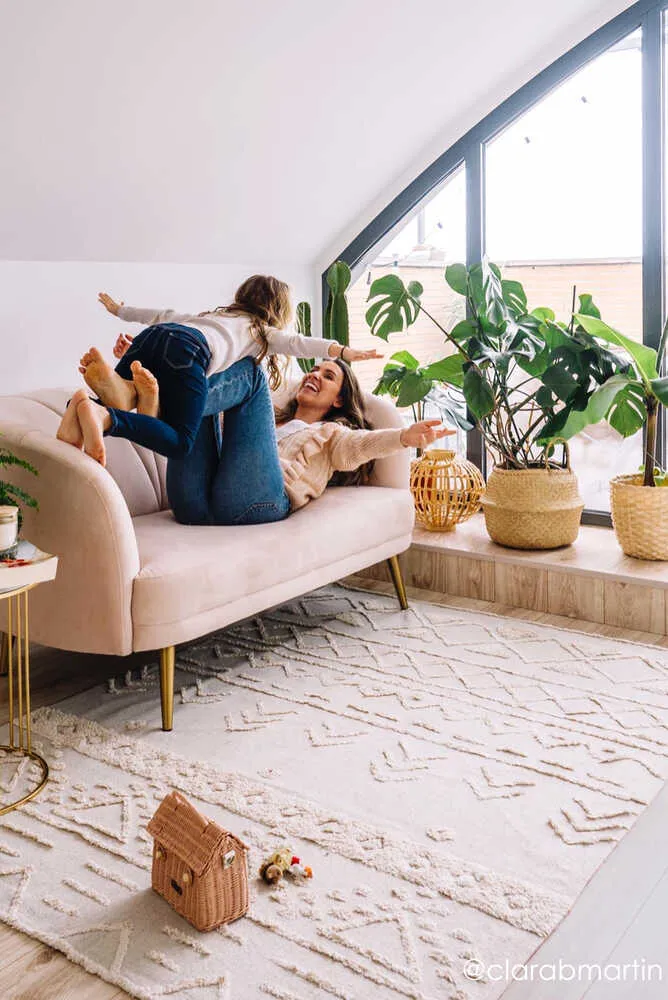 Tribu Washable Area Rug - Natural, Cotton