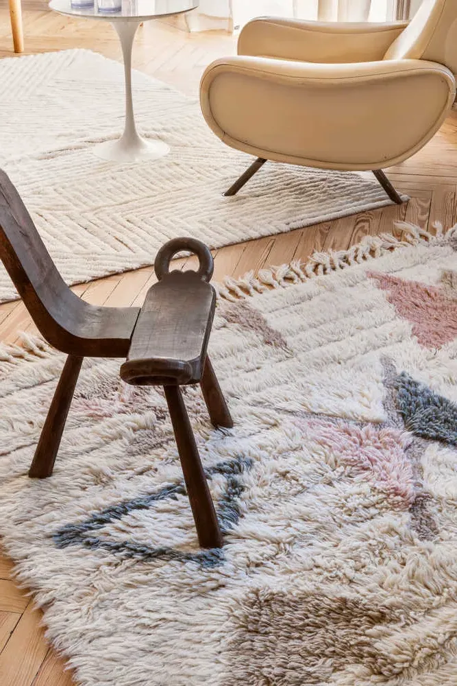 Tuba Wool Area Rug - Multicolor