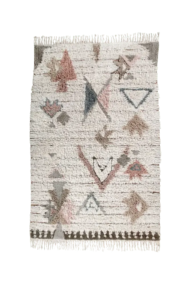 Tuba Wool Area Rug - Multicolor