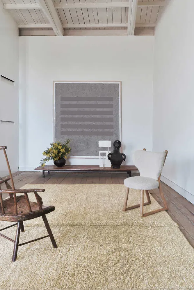 Tundra Area Rug - Beige, Wool