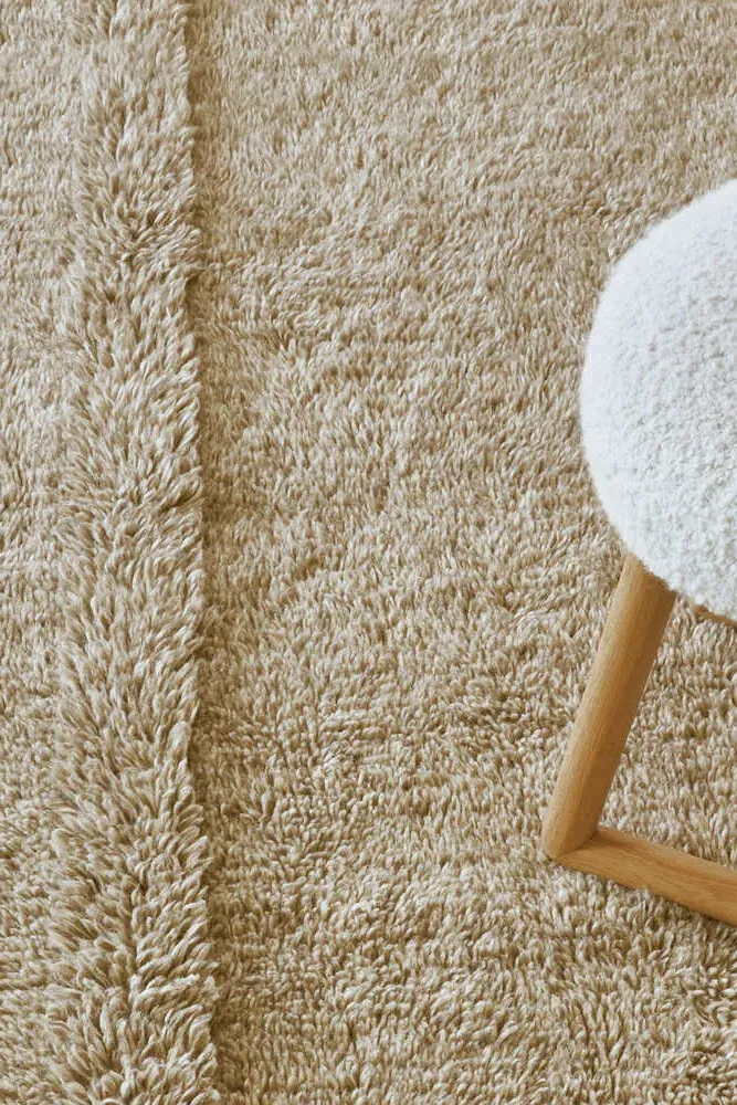 Tundra Area Rug - Beige, Wool
