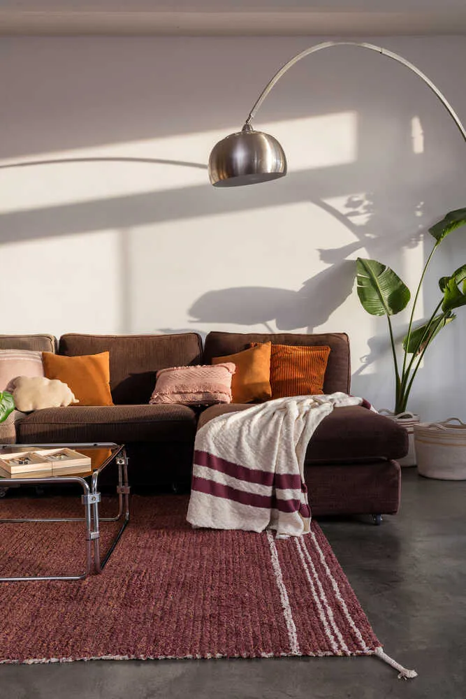 Twin Reversible Washable Rug - Toffee