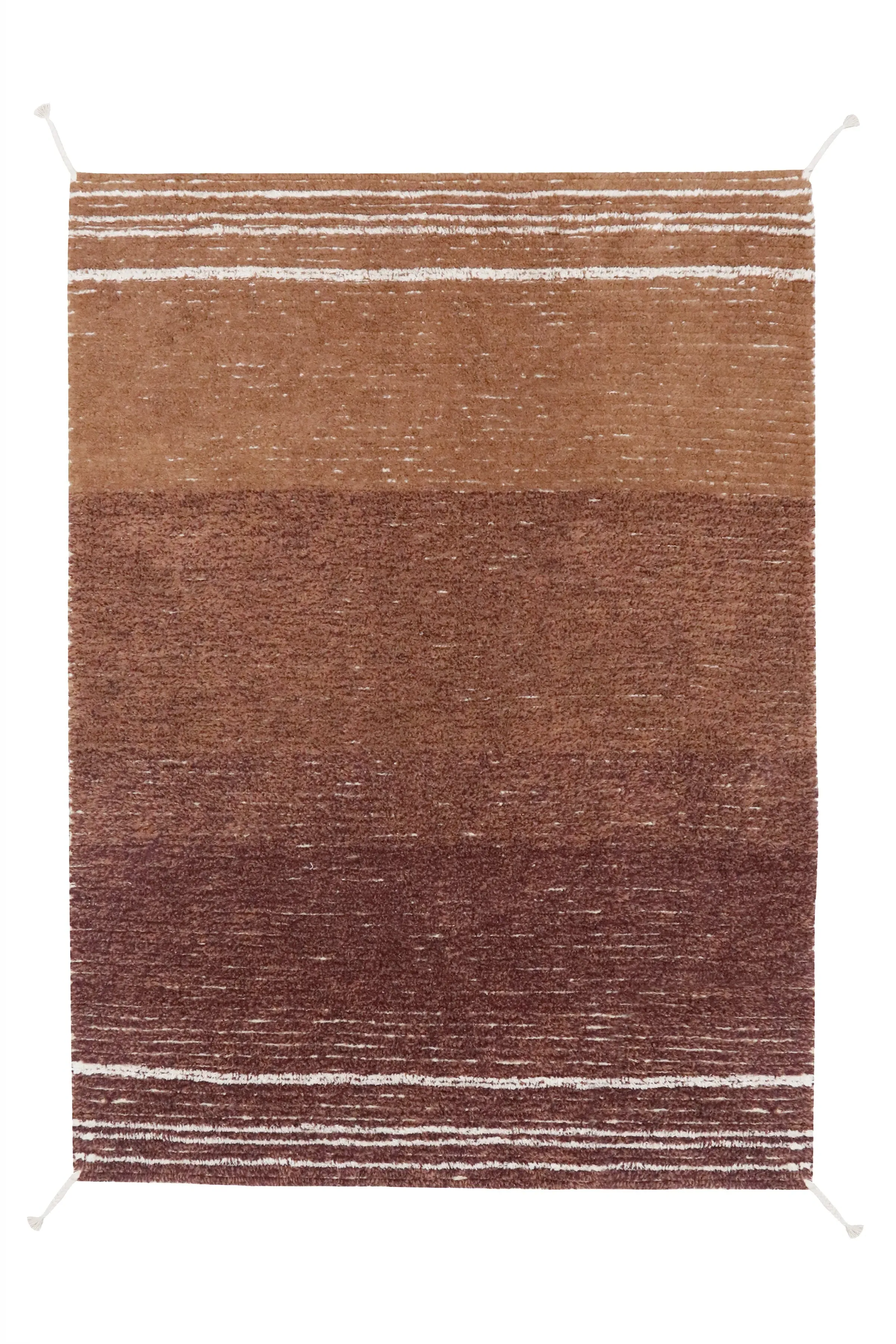Twin Reversible Washable Rug - Toffee