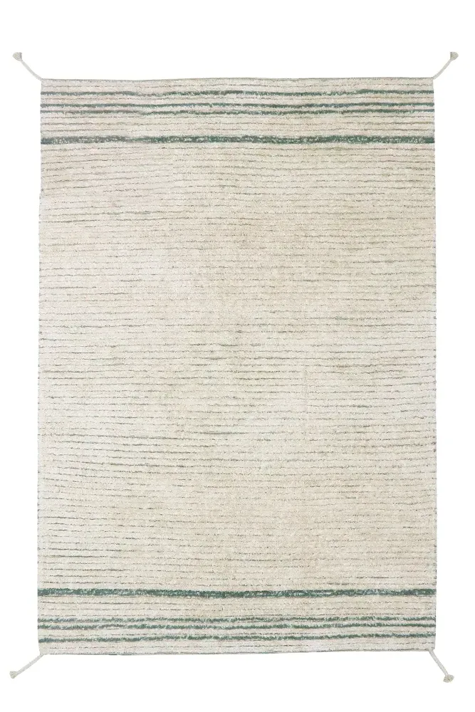 Twin Reversible Washable Rug - Vintage Blue