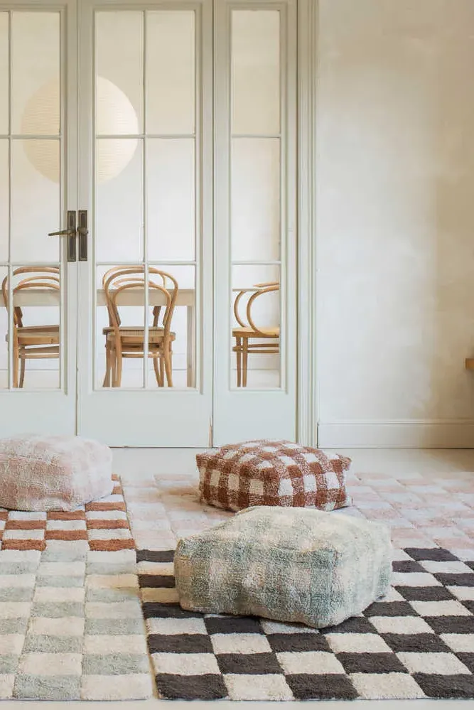 Vichy Puff - Blue Sage