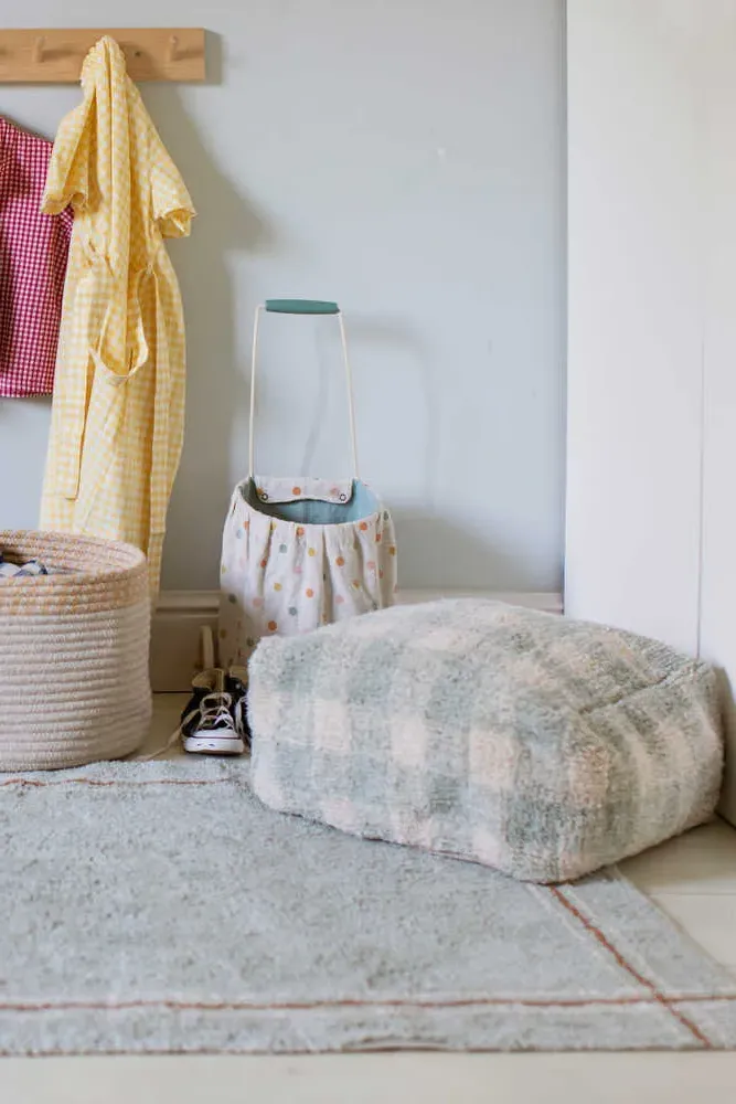 Vichy Puff - Blue Sage