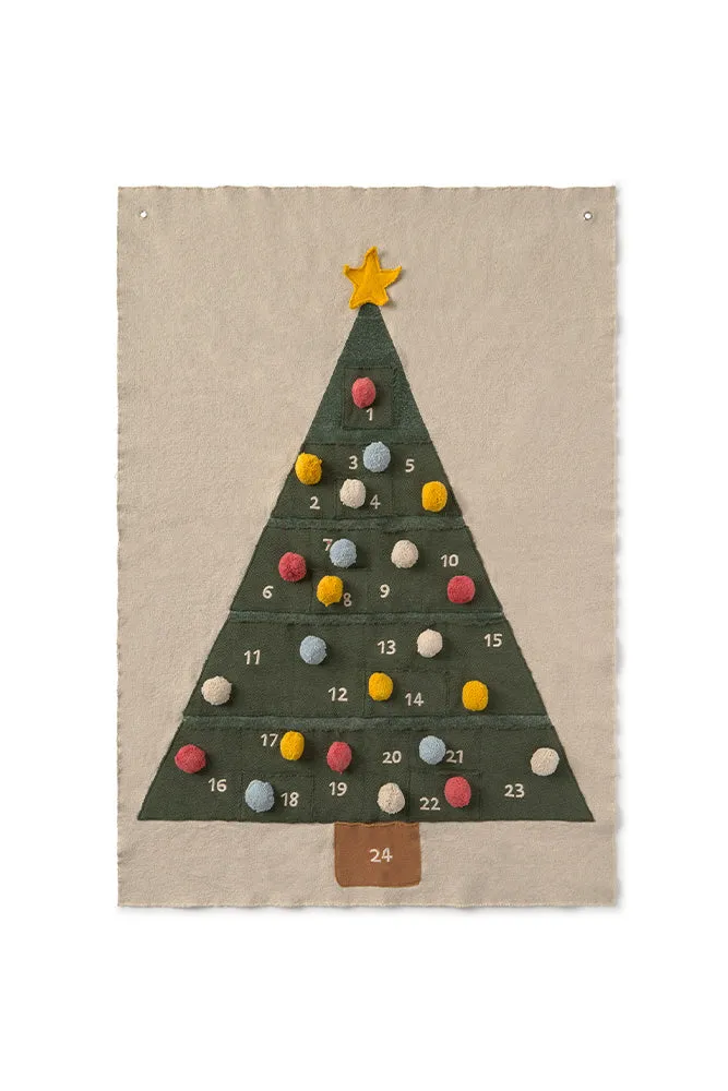 Wall Hanger Christmas Calendar - Duck Green image