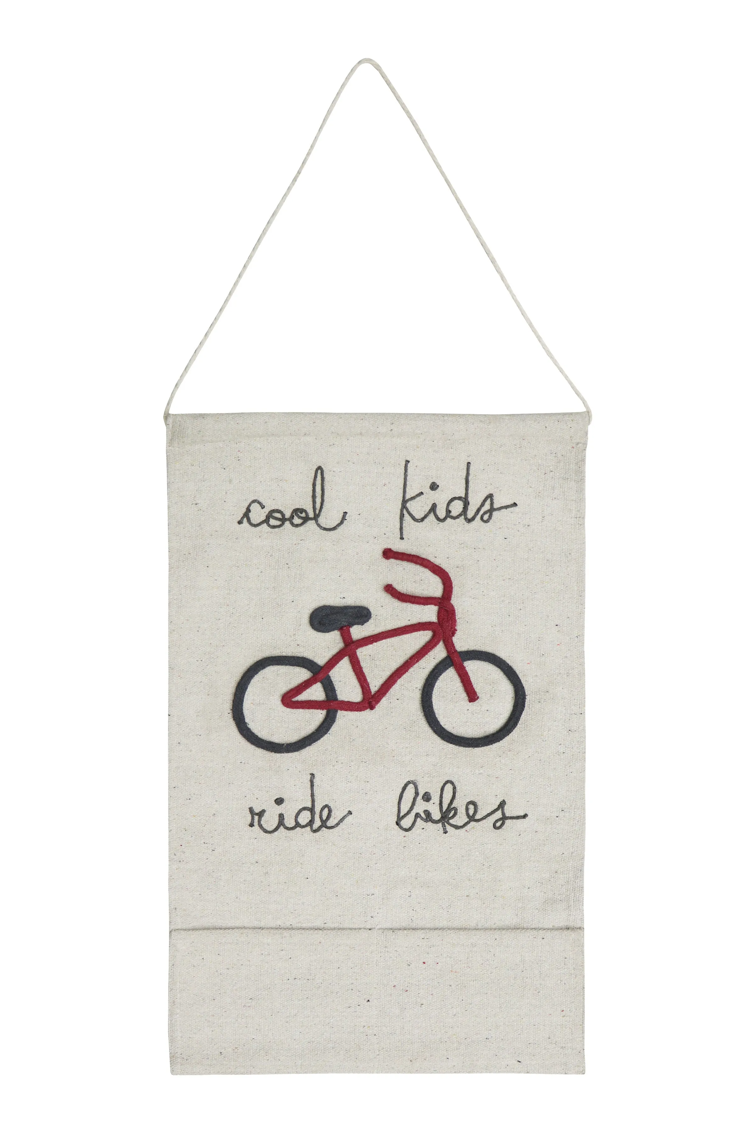 Wall Pocket Hanging Cool Kids Ride Bikes - Multicolor image