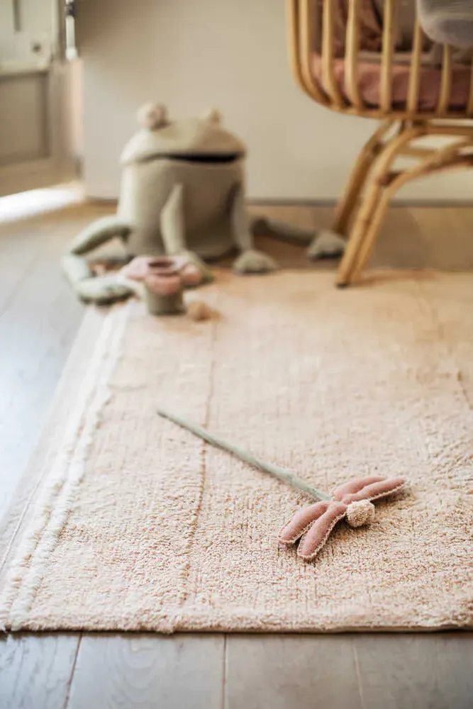 Washable Area Rug Bloom Rose - Rose