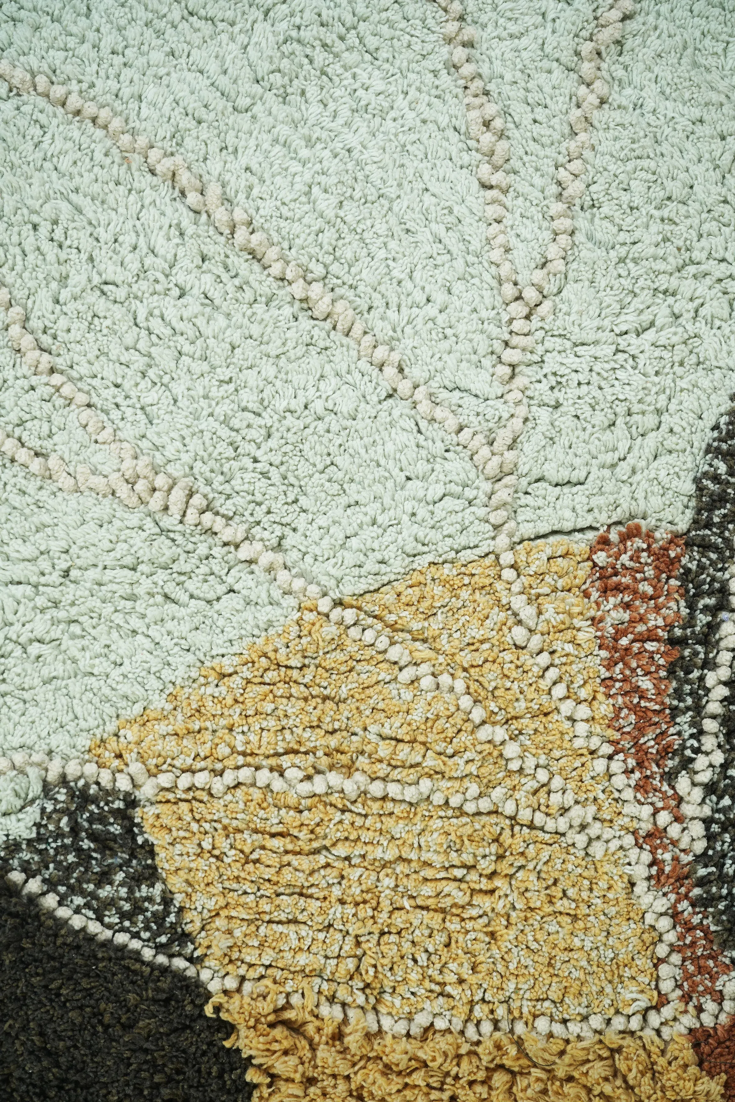 Washable Cotton Rug Bee 3' 9" X 5" - Honey, Grey