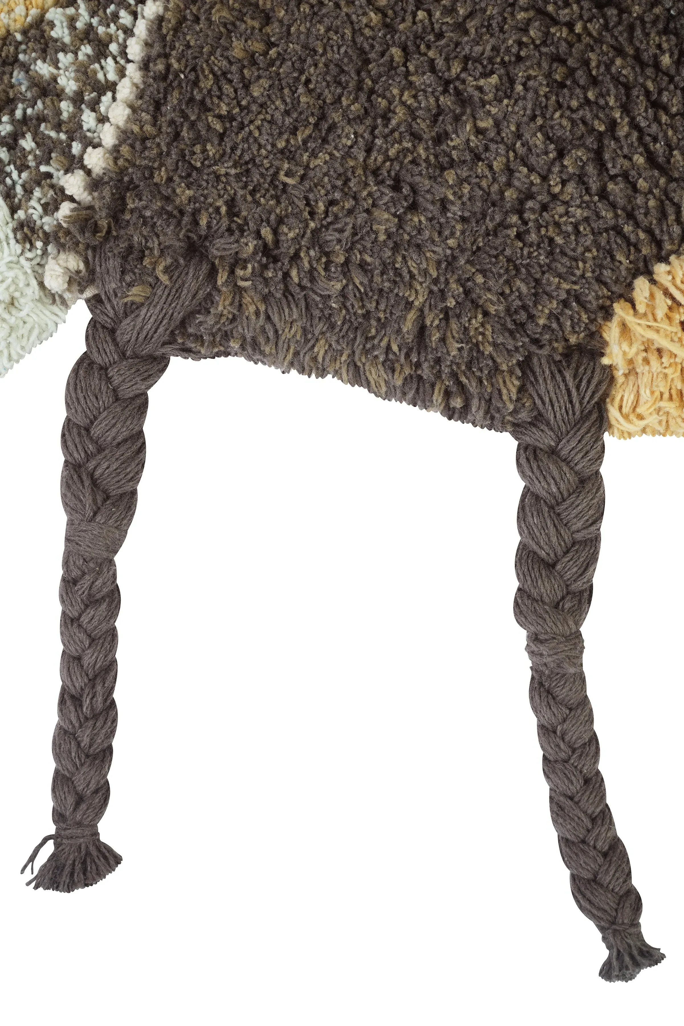 Washable Cotton Rug Bee 3' 9" X 5" - Honey, Grey