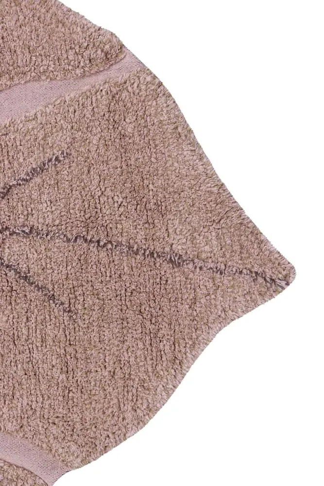 Washable Monstera Rug 4' x 5'11" - Vintage Nude