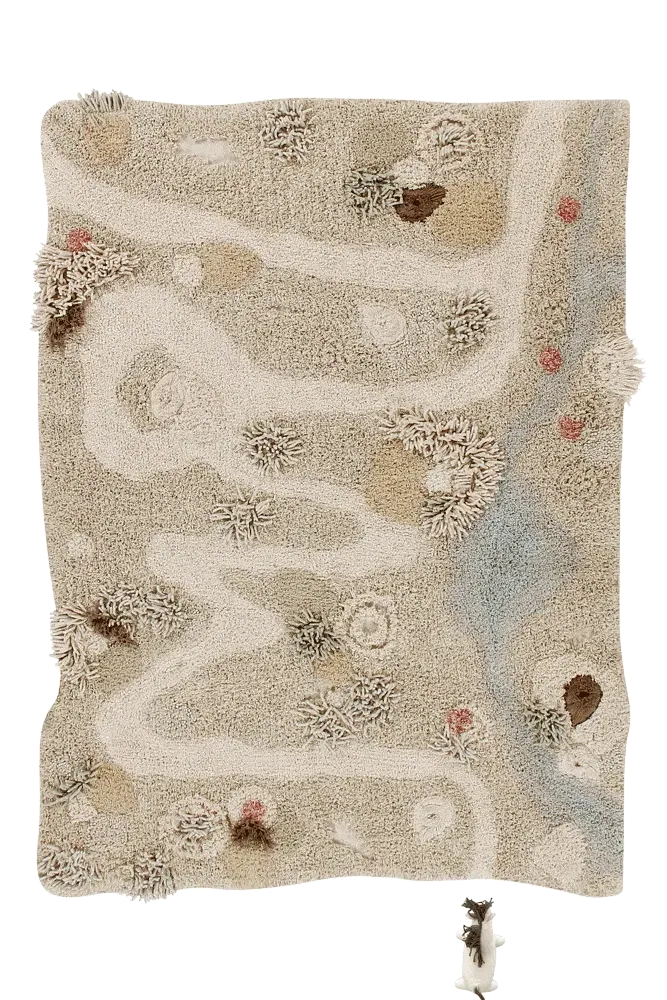Washable Play Rug Path Of Nature 4' X 5' 3"
