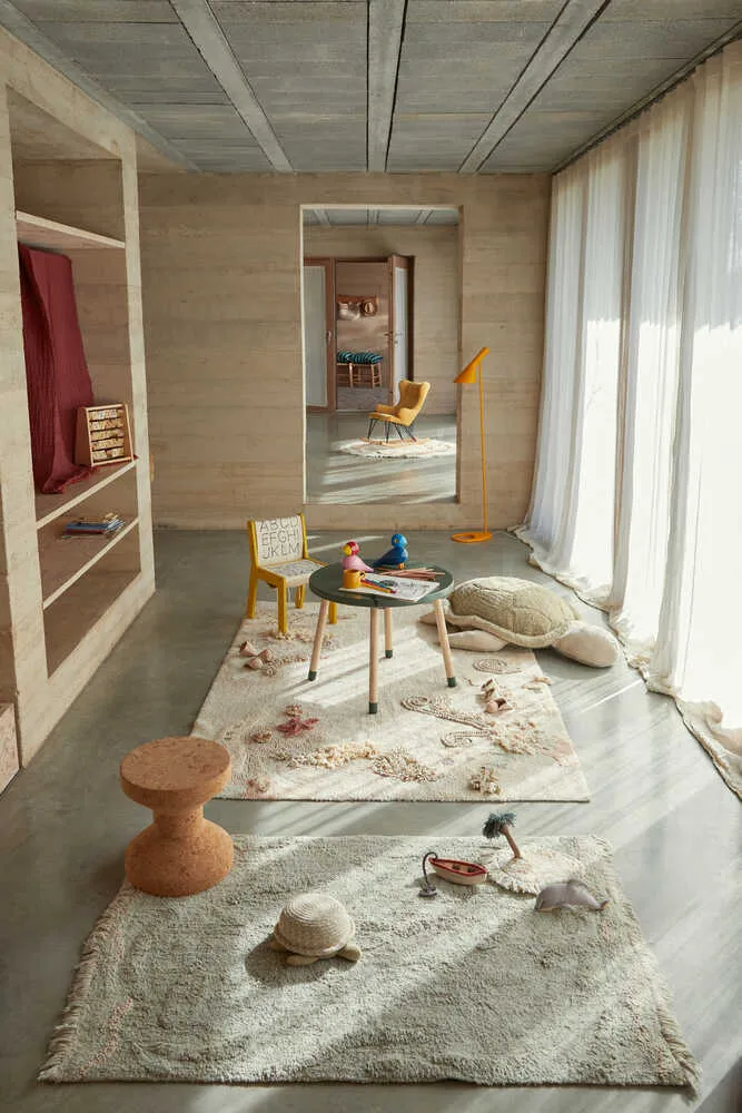 Washable Play Rug Waves 3' X 4' 3"