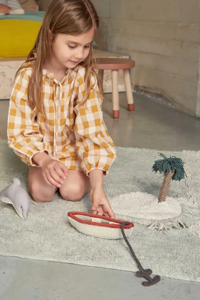 Washable Play Rug Waves 3' X 4' 3"