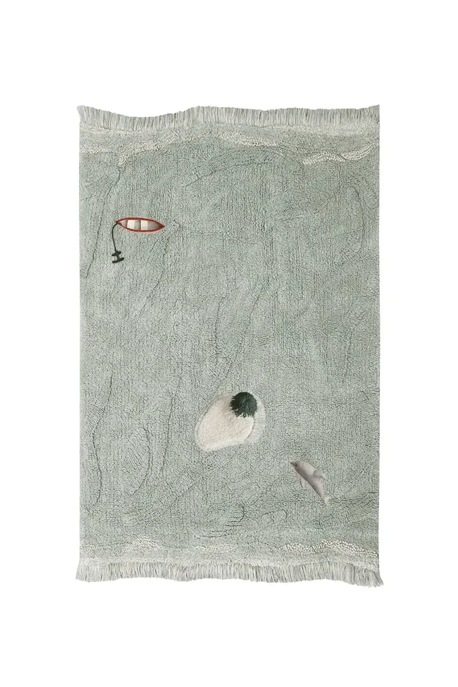 Washable Play Rug Waves 3' X 4' 3" image