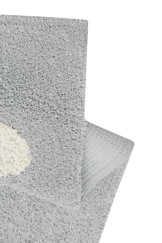 Washable Rug Clouds - Grey